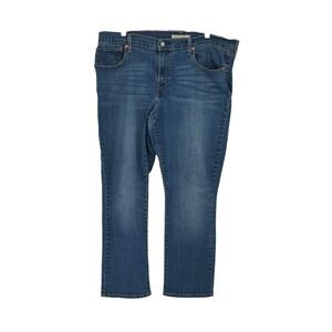 Levi's 414 Relaxed Straight Jeans Blue Stretch Denim Size 34